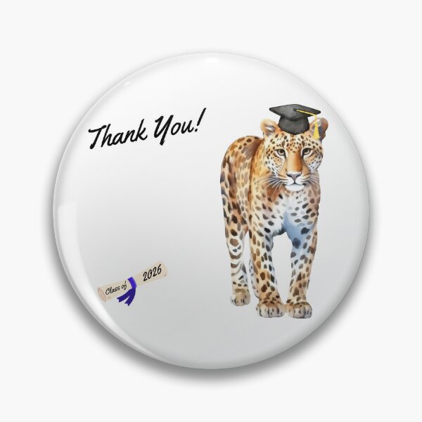 Item preview, Graduation "Thank You!" Graduate Leopard designed and sold by MYCatStuff.