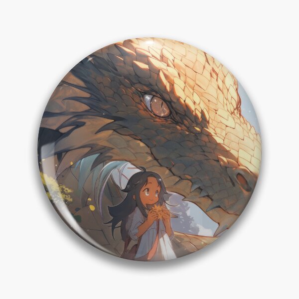 Item preview, “Anime Girl Protected by Dragon – Epic Fantasy Artwork” designed and sold by PrintsGateWay.