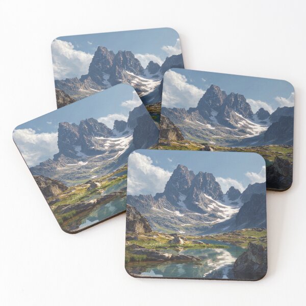 Item preview, Mountains Landscape designed and sold by NicolasGlowArt.