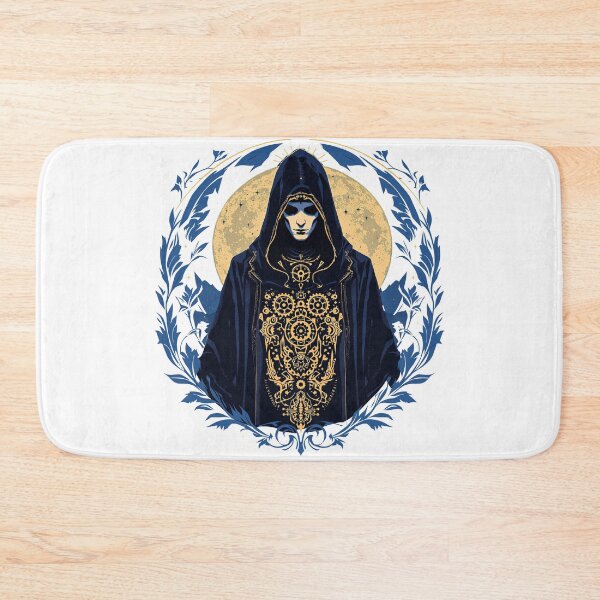 Item preview, Gothic Hooded Sorcerer with Intricate Gold Moon  designed and sold by TeeARTHY.
