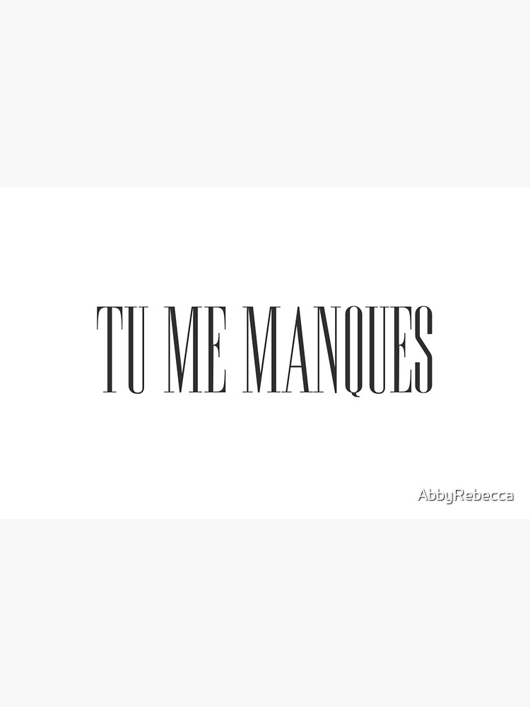 Tu Me Manques Greeting Card By Abbyrebecca Redbubble