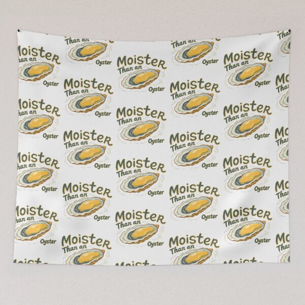 Item preview, Moister Than an Oyster Funny Retro Shellfish  designed and sold by TeeARTHY.