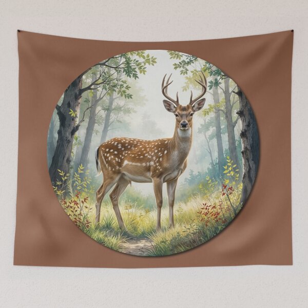Item preview, A deer in the forest designed and sold by Ratatosk-AI.