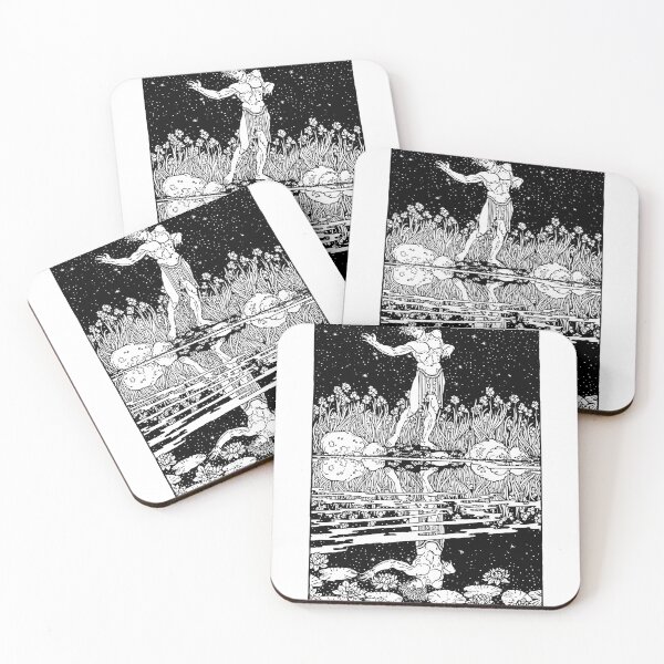 Item preview, Narcissus and His Reflection — Vintage Engraving, Greek Mythology, Starry Night designed and sold by CLC54.