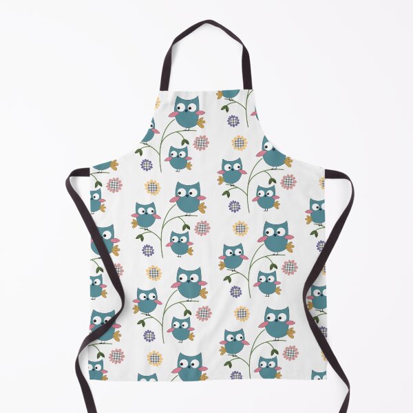 Item preview, Cute teal owl seamless repeating pattern designed and sold by SeamlessDsign.