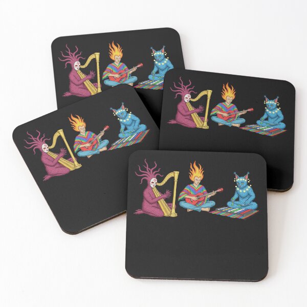 Item preview, Trio of Mystical Creatures Playing Harp and Guitar designed and sold by TeeARTHY.
