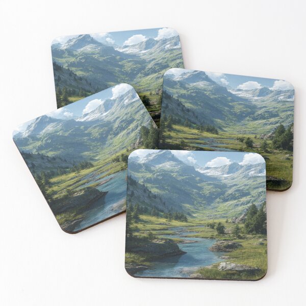 Item preview, River in Mountains designed and sold by NicolasGlowArt.