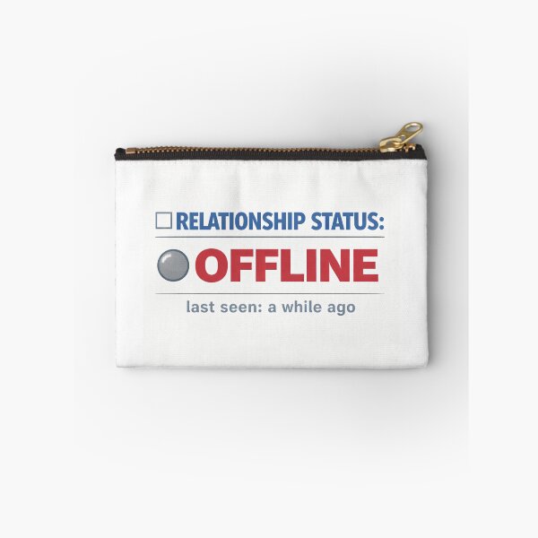 Item preview, Relationship Status: Offline – Retro Internet Humor designed and sold by Mad Factory Designs.
