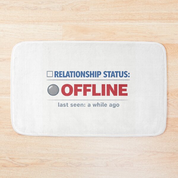 Item preview, Relationship Status: Offline – Retro Internet Humor designed and sold by Mad Factory Designs.