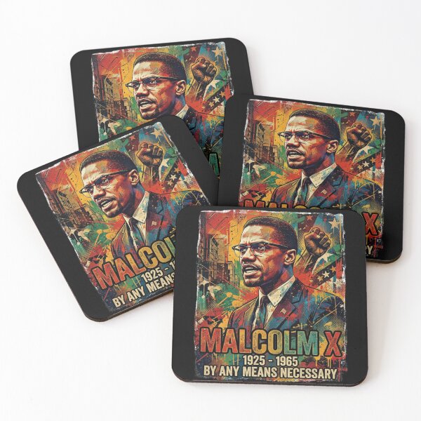 Item preview, Malcolm X Art Print PNG, By Any Means Necessary, Black History Wall Art, Civil Rights Activist Poster, Retro Graffiti Portrait Design designed and sold by SezzyDesigns.