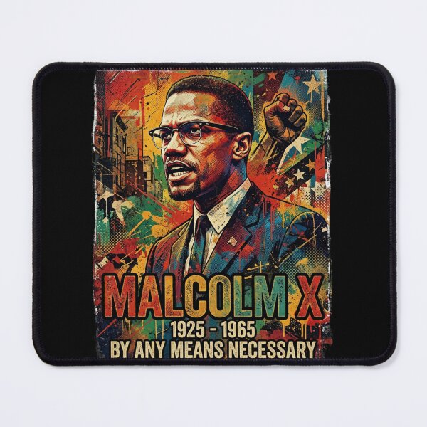 Item preview, Malcolm X Art Print PNG, By Any Means Necessary, Black History Wall Art, Civil Rights Activist Poster, Retro Graffiti Portrait Design designed and sold by SezzyDesigns.