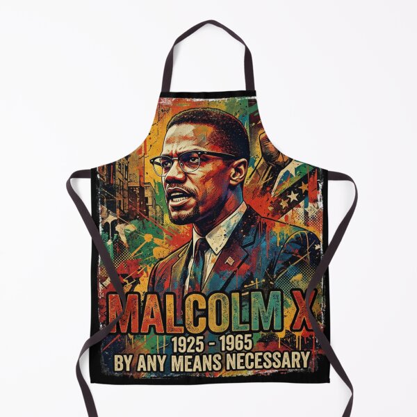 Item preview, Malcolm X Art Print PNG, By Any Means Necessary, Black History Wall Art, Civil Rights Activist Poster, Retro Graffiti Portrait Design designed and sold by SezzyDesigns.