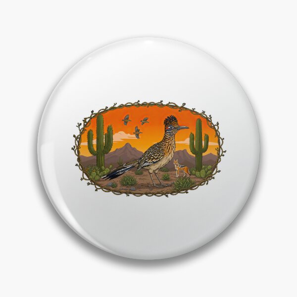 Item preview, Roadrunner in Southwest Desert with Saguaro Cactus designed and sold by TeeARTHY.