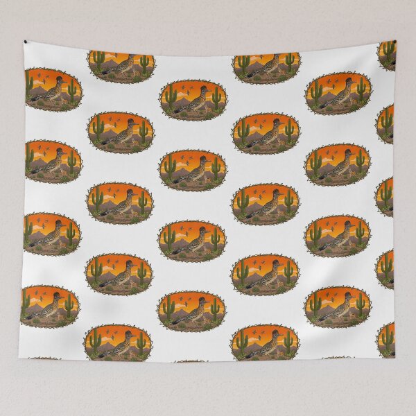 Item preview, Roadrunner in Southwest Desert with Saguaro Cactus designed and sold by TeeARTHY.