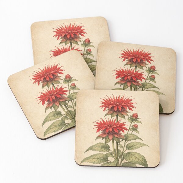 Item preview, Vintage Monarda Botanical Print – Bee Balm Wildflower Antique Floral Wall Art designed and sold by Darlin8888.