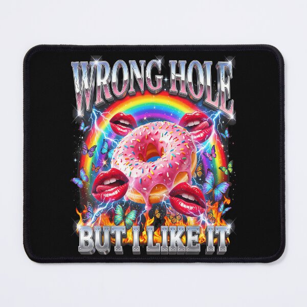 Item preview, Funny Donut Wrong Hole But I Like It Humor Party 90s Bootleg designed and sold by PaulTSchafer.