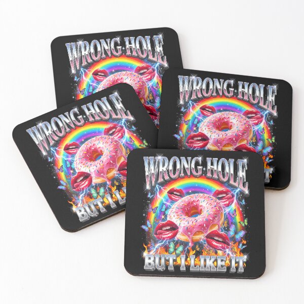 Item preview, Funny Donut Wrong Hole But I Like It Humor Party 90s Bootleg designed and sold by PaulTSchafer.