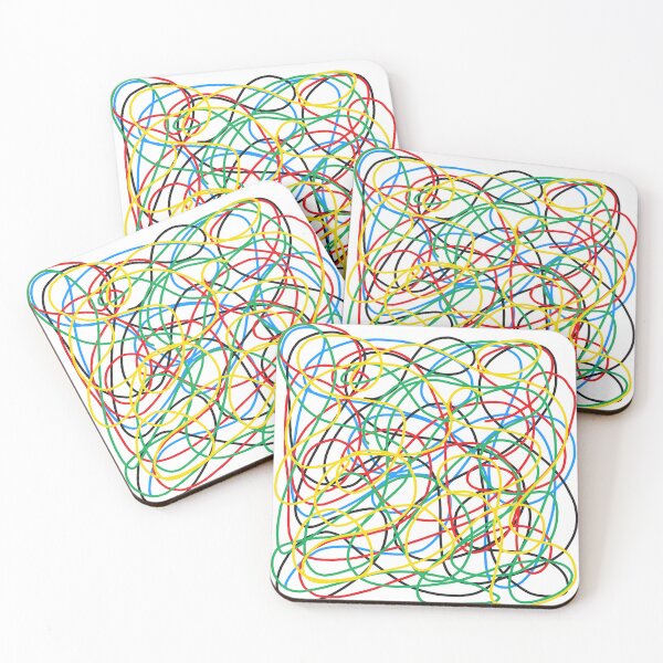 Item preview, Colorful Scribble Lines designed and sold by Logic to Canvas.