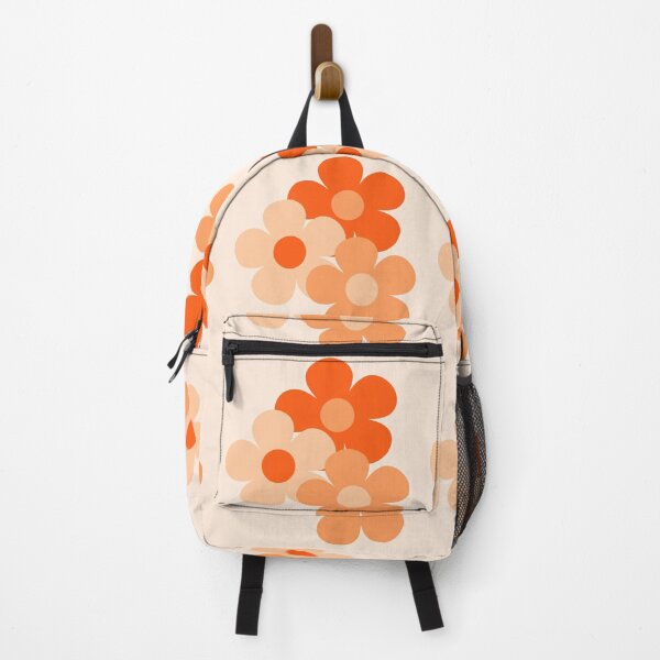 Item preview, 60's Flower Power Pop Flowers in Orange and Cream designed and sold by MellowCat.