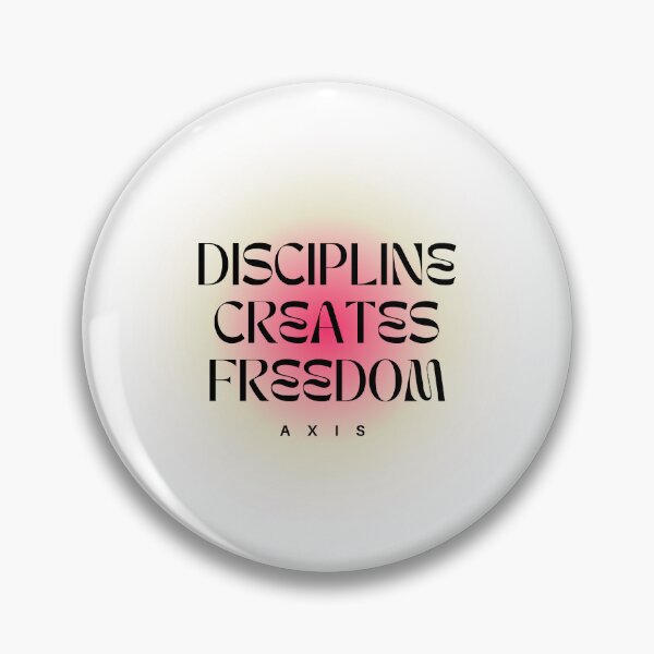 Item preview, Discipline Creates Freedom – Minimalist Motivational Typography Design designed and sold by AXIS-EQUILIBRIO.