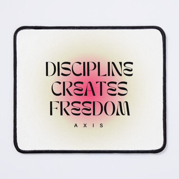 Item preview, Discipline Creates Freedom – Minimalist Motivational Typography Design designed and sold by AXIS-EQUILIBRIO.