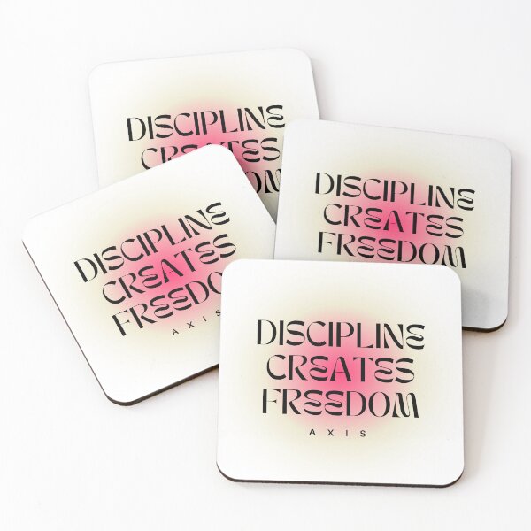 Item preview, Discipline Creates Freedom – Minimalist Motivational Typography Design designed and sold by AXIS-EQUILIBRIO.