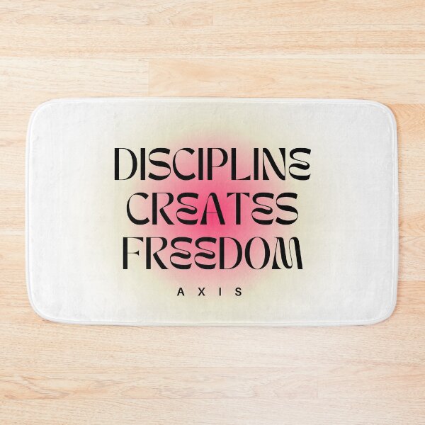 Item preview, Discipline Creates Freedom – Minimalist Motivational Typography Design designed and sold by AXIS-EQUILIBRIO.