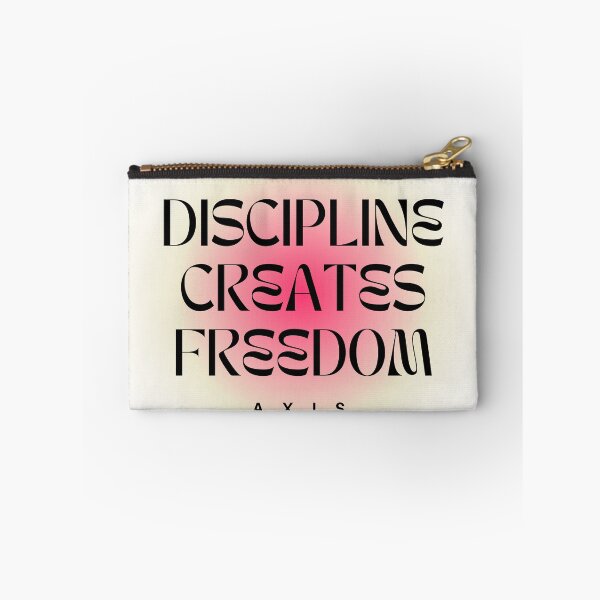 Item preview, Discipline Creates Freedom – Minimalist Motivational Typography Design designed and sold by AXIS-EQUILIBRIO.