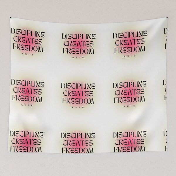 Item preview, Discipline Creates Freedom – Minimalist Motivational Typography Design designed and sold by AXIS-EQUILIBRIO.