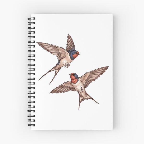 Item preview, Pair of Barn Swallows in Flight Nature   designed and sold by TeeARTHY.