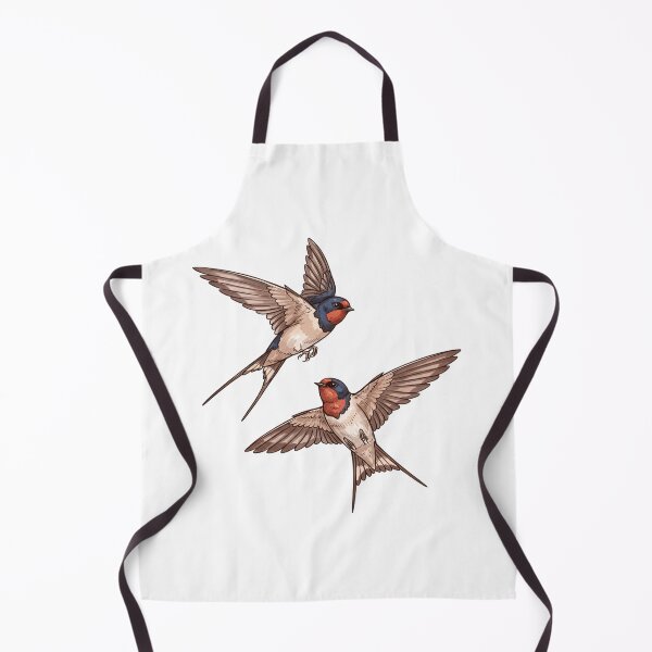 Item preview, Pair of Barn Swallows in Flight Nature designed and sold by TeeARTHY.
