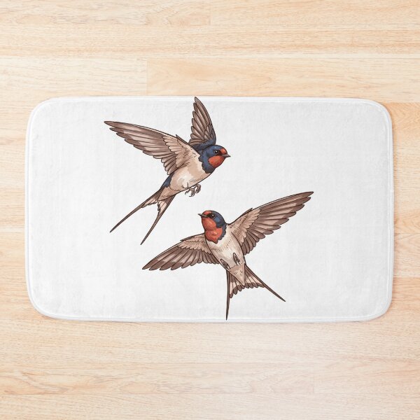 Item preview, Pair of Barn Swallows in Flight Nature   designed and sold by TeeARTHY.
