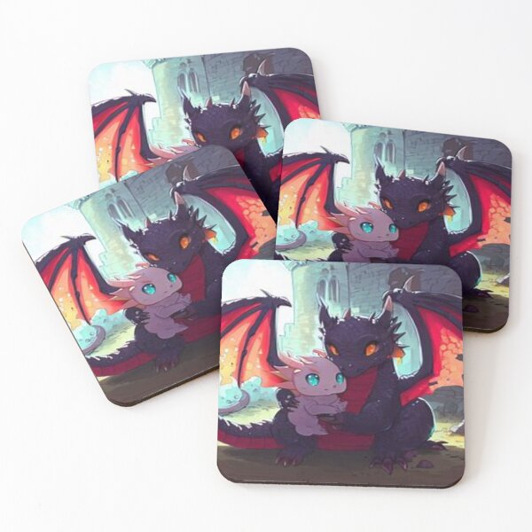 Item preview, Tender Realistic Dragons in a Magical Fantasy Castle Scene designed and sold by FotoworldEdel.