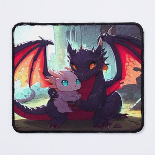 Item preview, Tender Realistic Dragons in a Magical Fantasy Castle Scene designed and sold by FotoworldEdel.