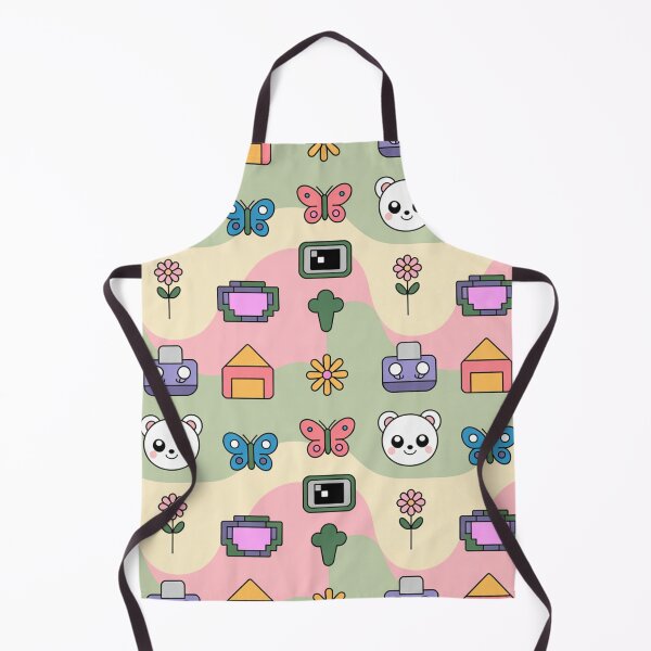 Item preview, Cute Kawaii Panda Butterfly Polaroid Houses Seamless Pattern - Pastel Playful Repeat designed and sold by Midnight Veil Designs.