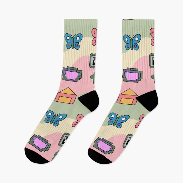 Item preview, Cute Kawaii Panda Butterfly Polaroid Houses Seamless Pattern - Pastel Playful Repeat designed and sold by Midnight Veil Designs.