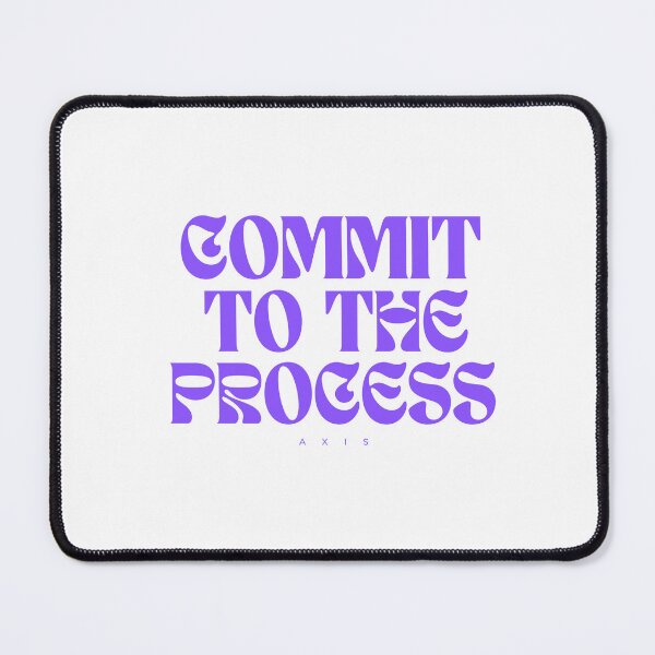 Item preview, Commit to the Process – Minimalist Motivation Quote Typography Design designed and sold by AXIS-EQUILIBRIO.