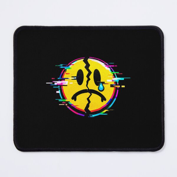 Item preview, Broken Smiley Glitch – Sad Emoji Aesthetic Y2K Digital Error Design designed and sold by MirAgency.