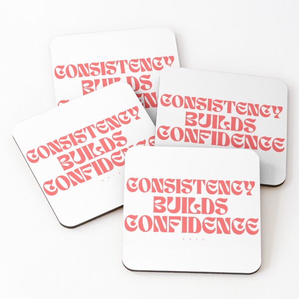 Item preview, Consistency Builds Confidence – Minimalist Motivational Quote Design designed and sold by AXIS-EQUILIBRIO.