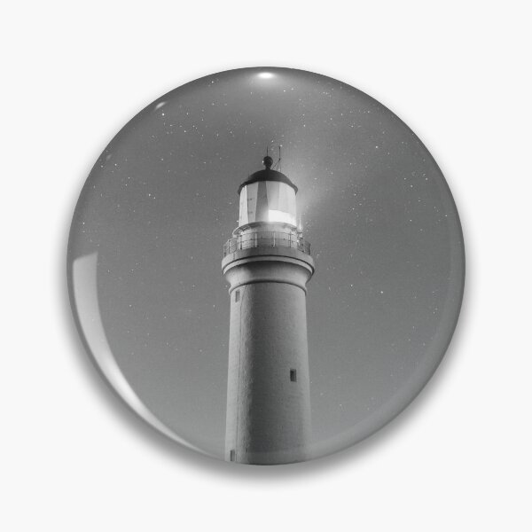 Item preview, Milky Way, stars, and lighthouse black and white photograph poster art print designed and sold by Astrid Arkhangelsky.