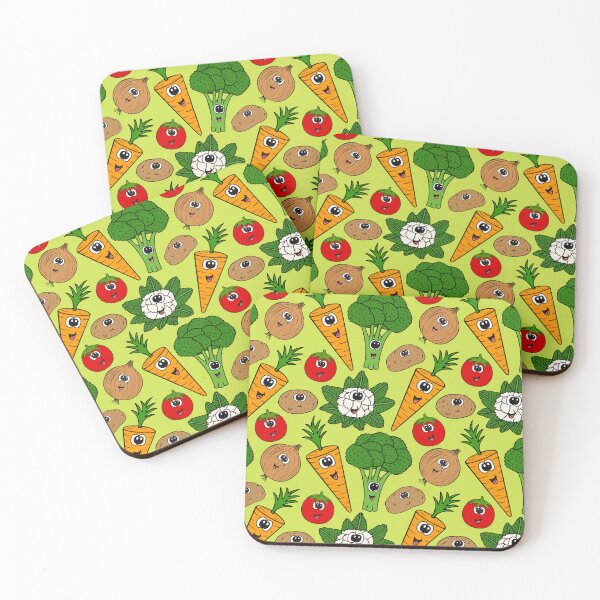 Item preview, Funny Vegetable Pattern, Carrot Broccoli Onion Tomato Cauliflower Potatoes designed and sold by doodlerob.