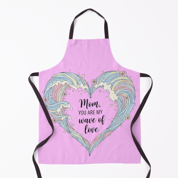 Item preview, Mom, You Are My Wave of Love – Ocean Waves Heart Design designed and sold by Sea Gem.