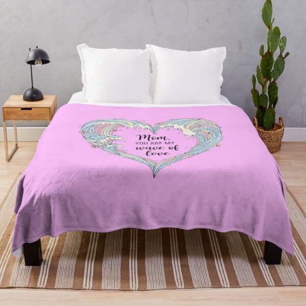 Item preview, Mom, You Are My Wave of Love – Ocean Waves Heart Design designed and sold by Sea Gem.