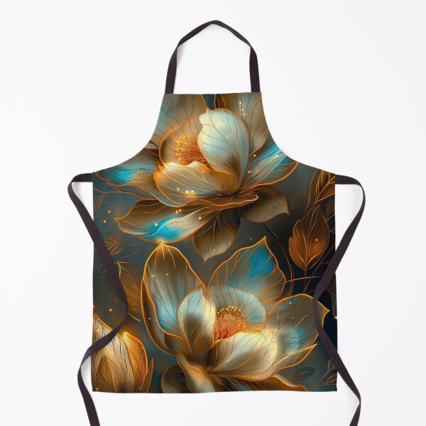 Item preview, Golden and Blue Floral Design designed and sold by MargaretWiktor.