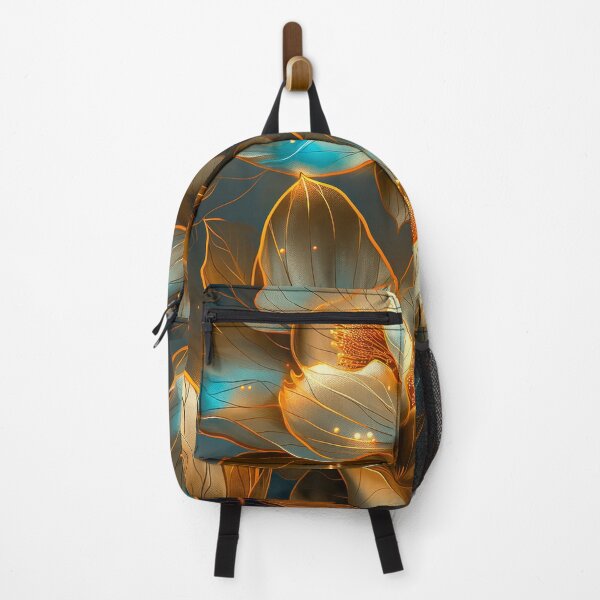 Item preview, Golden and Blue Floral Design designed and sold by MargaretWiktor.