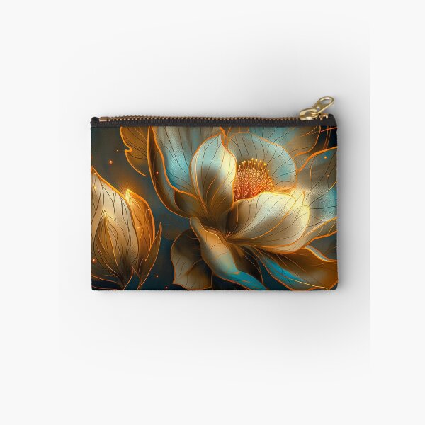 Item preview, Golden and Blue Floral Design designed and sold by MargaretWiktor.