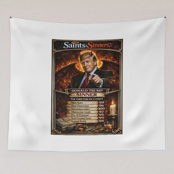 Item preview, Funny Donald Trump Trading Card Political Satire designed and sold by Shoot-The-Moon.