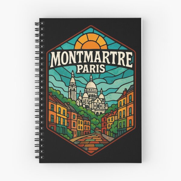 Item preview, Montmartre Paris Europe Stained Glass Travel designed and sold by TomFrontierArt.