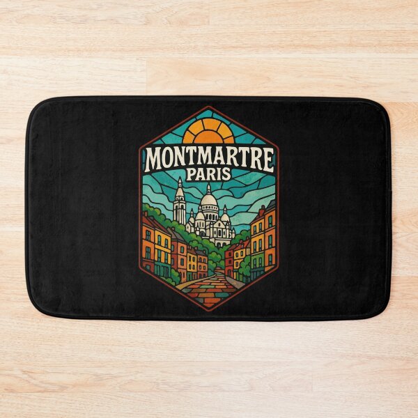 Item preview, Montmartre Paris Europe Stained Glass Travel designed and sold by TomFrontierArt.