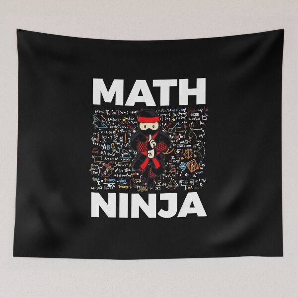 Item preview, Math Ninja Funny Geek Humor Smart Student  designed and sold by titanlevi.